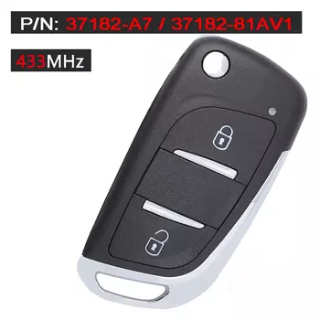 KEYECU 433 МГц ID46 / ID47 /4D65 чип 37182-A7 TS002 обновленный флип-пульт дистанционного управления для Suzuki Swift Grand Vitara Celerio Ignis SX4