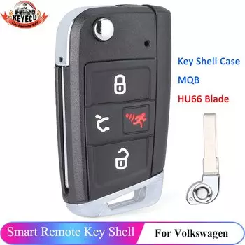 KEYECU 4-кнопочный откидной чехол для дистанционного ключа автомобиля для Volkswagen Tiguan Atlas Jetta Golf GTI 5G 0959752 BD MQB 5G 6959752 АК