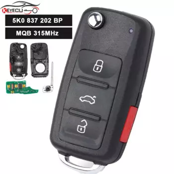 KEYECU 5K 0837202 Умный дистанционный брелок для ключей BP 315 МГц ID48 для Volkswagen Jetta Passat 2017 2018 2019 NBGFS93N 5K0 837 202BP