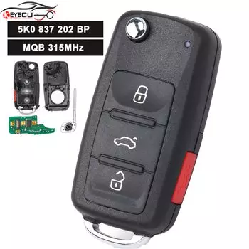 KEYECU 5K 0837202 Умный дистанционный брелок для ключей BP 315 МГц ID48 для Volkswagen Jetta Passat 2017 2018 2019 NBGFS93N 5K0 837 202BP