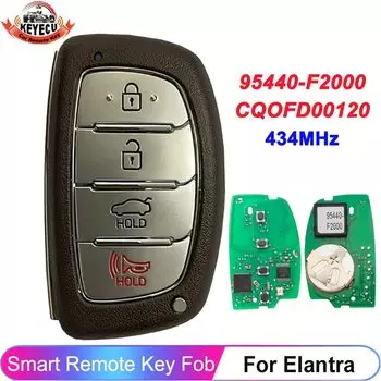 KEYECU 95440-F2000 95440-F3000 для Hyundai Elantra 2016 2017 2018 2019 FCC ID: CQOFD00120 Smart 8A чип 433 МГц дистанционный брелок