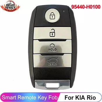 KEYECU для KIA Rio 2021 P/N: 95440-H0100 4 кнопки Автомобильный ключ брелок 433 МГц 8A чип смарт-пульт дистанционного управления 95440H0100