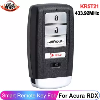 KEYECU FCC ID: KR5T21 433,92 МГц ключ управления для Acura RDX 2019 2020 2021 P/N: 72147-TJB-A11 смарт-пульт дистанционного управления Fob ID47 чип