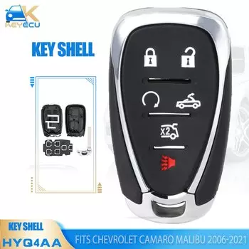 KEYECU умный дистанционный ключ, телефон с 6 кнопками, замена для Chevrolet Camaro 2016 2017 2018 2019 2020 2021