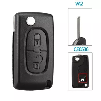KEYYOU 10 шт. 2/3 кнопок для Peugeot 207 307 308 407 607 для Fiat Флип-пульт дистанционного управления автомобильный ключ оболочка HU83/VA2 для Citroen C2 C3 C4 C5 C6