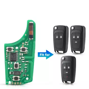 KEYYOU 10 шт. 315/433 МГц ID46 чип автомобильный пульт дистанционного ключа для Chevrolet Cruze Spark Camaro Aveo Malibu Opel Buick 2/3/4/5BN