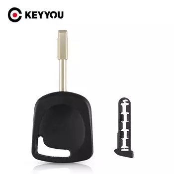 KEYYOU 10 шт. для Ford Focus Mondeo KA Jaguar XJ8 Transit Connect Fob чехол для транспондера FO21 Blade Blank Blade Key чехол