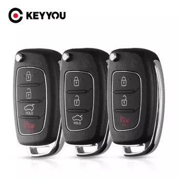 KEYYOU, 10 шт., для Hyundai IX35 IX45 Fe, для KIA 3/4, кнопки, дистанционный ключ, Ранняя оболочка TOY40/HY20/HY20R/левое/правое лезвие