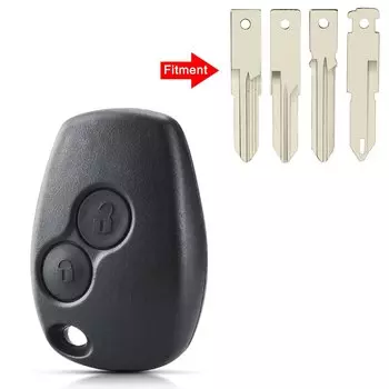 KEYYOU 10 шт. для Renault Espace Laguna Duster Logan DACIA Sandero Clio Kangoo для Nissan No Blade Remote Cae Key Shell Чехол