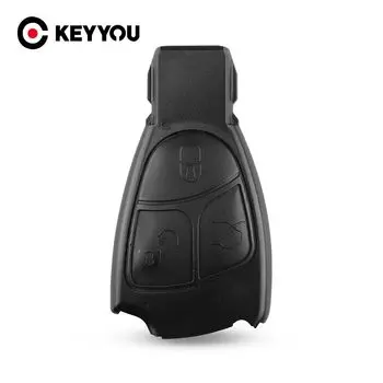 KEYYOU 10 шт./лот, 3-кнопочный пульт дистанционного управления, корпус ключа для MERCEDES BENZ B C CL E S CLS CLK SL ML SLK