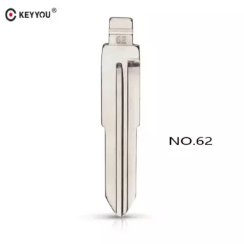KEYYOU, 10 шт./лот, металлическая пустая необрезанная откидная крышка, тип лезвия дистанционного ключа KD # 62 для Mitsubishi (слева) для Benz Mini NO. 62 Лезвие