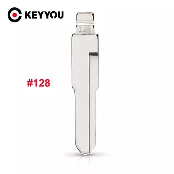 KEYYOU #128 Blank Uncut Key Blade Flip полотно дистанционного ключа NO. 128 128 #