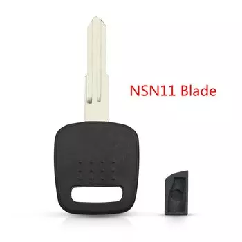 KEYYOU 1 шт. для Nissan транспондерный брелок для ключей NSN14/NSN11 необрезанное пустое лезвие