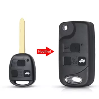 KEYYOU 1 шт. модифицированный чехол для дистанционного ключа автомобиля для Toyota Yaris Carina Corolla Avensis складной ключ Flid TOY47 чехол с лезвием