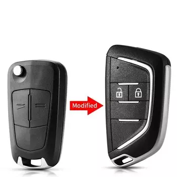 KEYYOU 1 шт. новый для Vauxhall Opel Zafira B Astra H Corsa D Vectra C Astra Vectra Signum модифицированный складной чехол для ключей автомобиля 2 кнопки