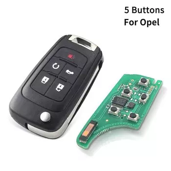 KEYYOU 2/3/4/5 кнопки Автомобильный Дистанционный Ключ DIY для OPEL/VAUXHALL Astra J Corsa E Insignia Zafira C 2009-2016 315 / 433 МГц PCF7937E для Chevrolet Malibu Cruze Aveo Spark Sail