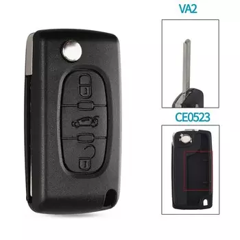 KEYYOU 2/3 кнопки для Peugeot 207 307 308 407 607 для Citroen C2 C3 C4 C5 C6 для Fiat Flip удаленный автомобильный ключ Shell HU83 VA2 Blade