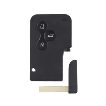 KEYYOU 2/3 кнопки смарт-карта с дистанционным управлением, чехол для Renault Clio Logan Megane 2 3 Scenic Laguna Espace, черный чехол для ключа автомобиля