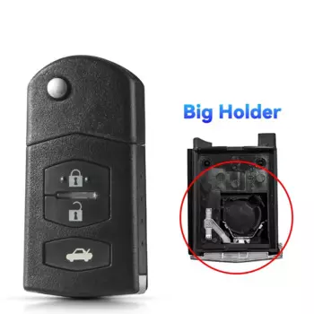 KEYYOU 2/3 кнопочный чехол для ключа тюнинг для Mazda 2 3 5 6 RX8 MX5 сменный флип-пульт дистанционного управления