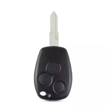 KEYYOU 2/3 кнопочный необработанный сменный автомобильный брелок для автомобильного ключа, брелок для Renault Dacia Modus Clio 3 мягкий корпус дистанционного управления Kangoo