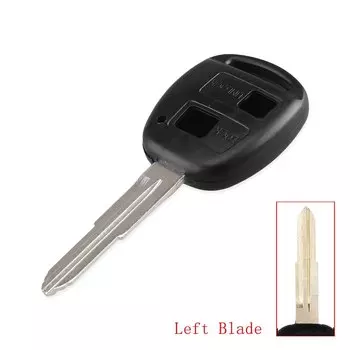 KEYYOU 2-кнопочный чехол для дистанционного ключа автомобиля для Toyota Camry Corolla Yaris RAV4 Prado Cruise Key Cover с резиновой кнопкой