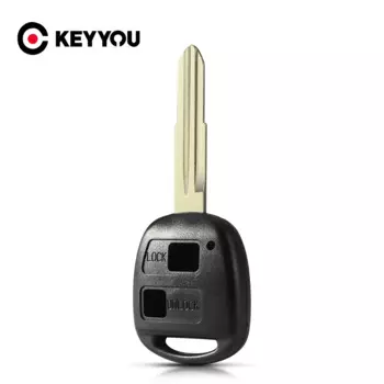 KEYYOU 2-кнопочный пульт дистанционного управления, чехол для автомобильного ключа для TOYOTA CAMRY RAV4 Corolla PRADO YARIS, замена прямой поставки