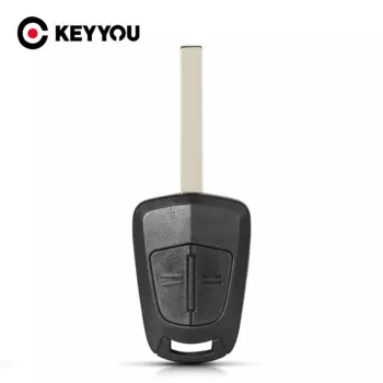 KEYYOU 2-кнопочный сменный удаленный автомобильный ключ, чехол-брелок для Opel Corsa Astra H Corsa D Zafira B Meriva HU100 Blade