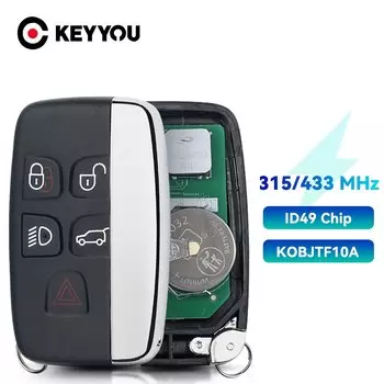 KEYYOU 315/434 МГц Автомобильный Дистанционный ключ для Land Rover Discovery 4 Freelander Range Sport Evoque Smart Fob 2012-2017 FCCID kобъект10 A