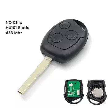KEYYOU 3 кнопки 4D60/4D63 чип 433 МГц Автомобильный Дистанционный ключ для Ford Focus Fiesta Fusion Mondeo Galaxy C-Max S-Max Uncut HU101 Blade