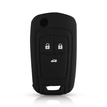 KEYYOU 3 кнопки силиконовый чехол для ключа автомобиля для шевроле круз Chevrolet Cruze Aveo Lova Epica Opel VAUXHALL Astra Corsa Antara Meriva Insignia корпус для пк