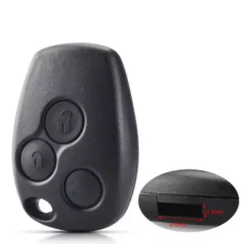 KEYYOU 3-кнопочный чехол с дистанционным управлением, необрезанный чехол для Renault Duster Modus Clio 3 Twingo DACIA Logan Sandero