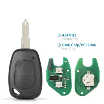 KEYYOU 433 МГц 2 кнопки умный дистанционный ключ для автомобиля ID46 pcf7946 чип для Renault Trafic, Master Vivaro Movano Kangoo Ne73 VAC102 Blade