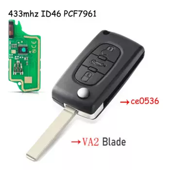 KEYYOU 434/433 МГц ASK/FSK для Peugeot 107 207 307 308 407 607 для Citroen C2 C3 C4 C5 C6 C8 Xsara Picasso CE0523 Ce0536 VA2/Hu83
