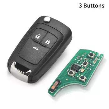 KEYYOU Автомобильная сигнализация дистанционный ключ подходит для Chevrolet Malibu Cruze Aveo Spark Sail 2/3/4/5 кнопки 433 МГц ID46 PCF7937E чип дверной замок