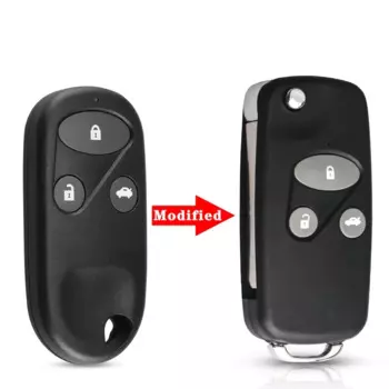 KEYYOU брелок 2 3 кнопки модифицированный складной чехол для дистанционного ключа автомобиля для Honda Accord Civic HRV CRV S2000 Jazz HON66