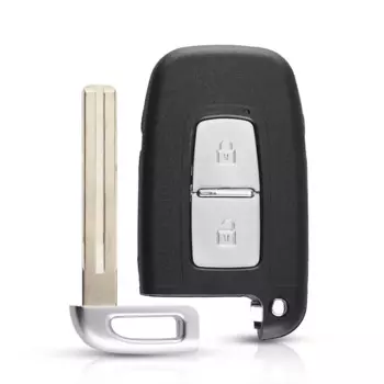 KEYYOU чехол для брелока без ключа, подходит для Hyundai Genesis Coupe Sonata Equus Veloster, 2 кнопки, удаленный ключ, корпус смарт-карты