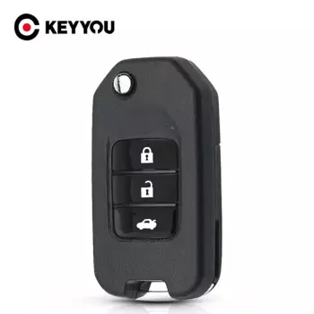 KEYYOU чехол для дистанционного ключа автомобиля, складной откидной чехол для Honda CRIDER JADE CIVIC ACCORD CITY ODYSSEY 2014, брелок с 3 кнопками