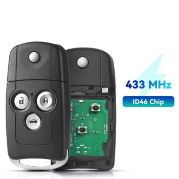 KEYYOU дистанционный Автомобильный ключ 313,8 МГц 433 МГц чип ID46 для Honda Civic Accord 8 Elysion Jazz для Acura MDX RDX TL TSX ZDX