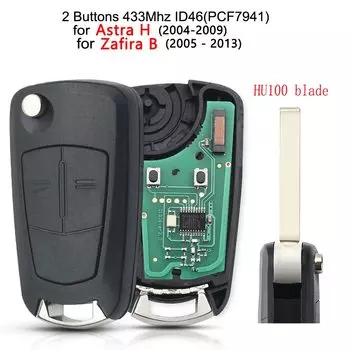 KEYYOU дистанционный Автомобильный ключ для Opel/Vauxhall Astra H 2004-2009, Zafira B 2005-2013 PCF7946 PCF7941 Vectra C 2002-2008 Signium