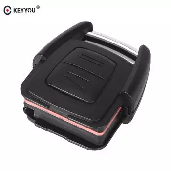 KEYYOU дистанционный Автомобильный ключ оболочка для Vauxhall Opel Astra Zafira Omega Vectra 2 кнопки Fob чехол для автомобиля без чипа без лезвия