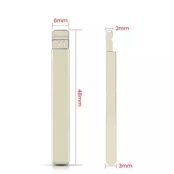 KEYYOU дистанционный KD Blade 71 # HU100 заготовка для GMC Chevrolet Cruze Camaro Equinox Opel Buick для замены оригинального ключа