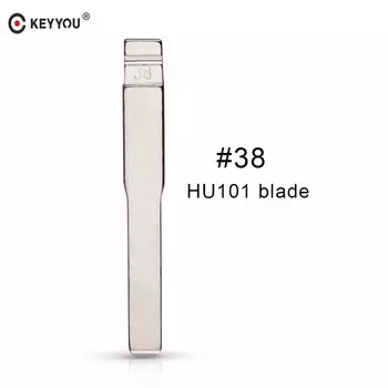 KEYYOU Дистанционный складной откидной незарезанный автомобильный ключ 38 # Лезвие HU101 для Ford Focus Mondeo CMAX FIESTA GALAX, замена пустая