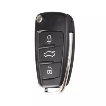 KEYYOU для Audi TT, Q3, A8, A6, c5, c6, A4, b6, b7, A3, Складной Корпус автомобильного ключа, 3 кнопки, HU66, необработанный, без рисунка