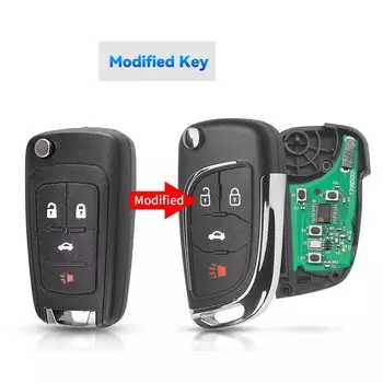 KEYYOU для Buick для OPEL VAUXHALL Astra J Corsa E Insignia Zafira C 2009-2016 модифицированный дистанционный ключ 315 МГц/433 МГц ID46 чип
