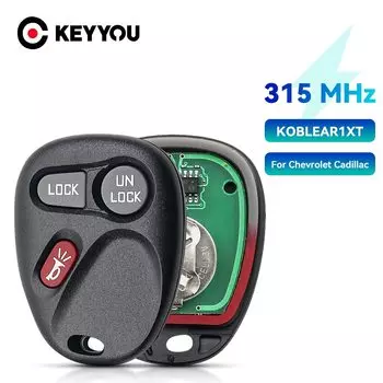 KEYYOU для Chevrolet Silverado Suburban S10 Tahoe Yukon 2002-2004 315 МГц 3 кнопки бесключевого доступа дистанционный автомобильный брелок KOBLEAR1XT