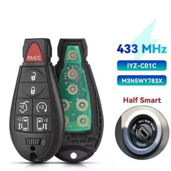 KEYYOU для Chrysler Town & Country Jeep Grand Cherokee для Dodge Caliber Journey M3N5WY783X IYZ-C01C 433 МГц дистанционный ключ 2008-2010