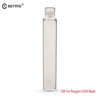KEYYOU для Citroen Peugeot Раскладной Автомобильный ключ пустой No.54 HCA/HU83 модифицированный ключ лезвие с пазом