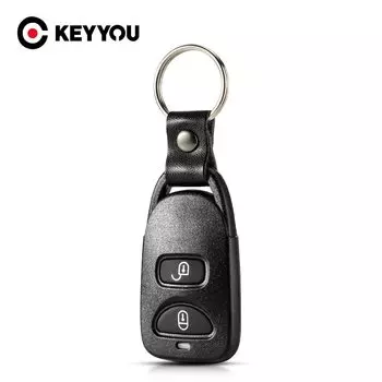 KEYYOU для Hyundai Accent Santa Fe Tucson 3 2 + 1 кнопка, автомобильный бесключевой доступ, чехол для дистанционного ключа, брелок KIA SOUL