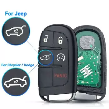 KEYYOU для Jeep Grand Cherokee 2013-2020 ID46 pcf7945 7953 дистанционный Автомобильный ключ 2/3/4/5 кнопка дистанционного управления автомобильный ключ M3N40821302 433 МГц
