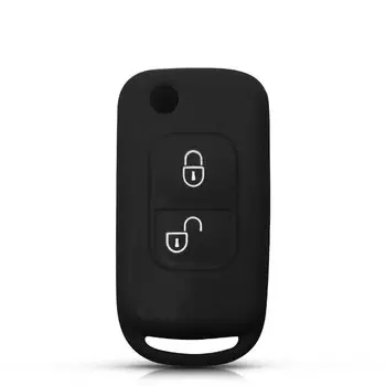 KEYYOU для Mercedes SLK E113 A C E S W168 W202 W203 A C Class 2, кнопка дистанционного управления, складной чехол для ключа, чехол, оболочка, держатель, силикон